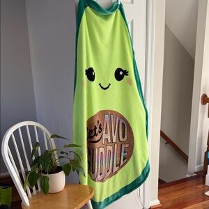 Avocado Graphic Throw Blanket - Lime Green
